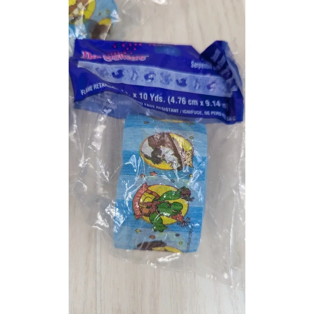 Franklin the Turtle DesignWare Crepe Paper Streamers Lot of 3 10 Yd rolls Blue